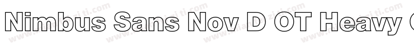 Nimbus Sans Nov D OT Heavy Con Regu字体转换